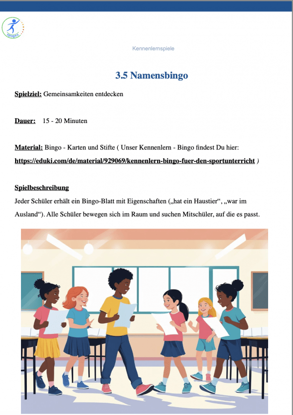 20 Kennenlernspiele für Sporthalle, Schulhof und Klassenzimmer [Digital] – Bild 2