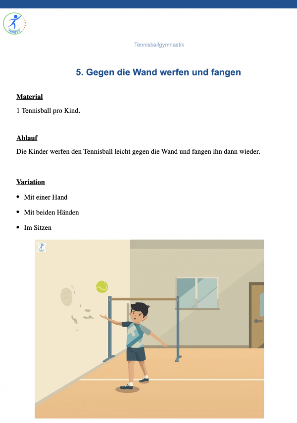 15 Übungen mit Tennisbällen für den Sportunterricht [Digital] – Bild 4
