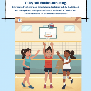 Volleyball-Stationentraining-Erlernen und Verbessern der Volleyballgrundtechniken und der Spielfähigkeit [Digital]