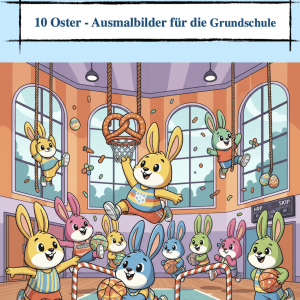 10 Oster - Ausmalbilder für die Grundschule [Digital]