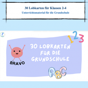 30 Lobkärtchen für die Klassen 2-4 [Digital]