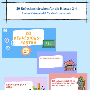 20 Reflexionskärtchen für die Grundschule [Digital]